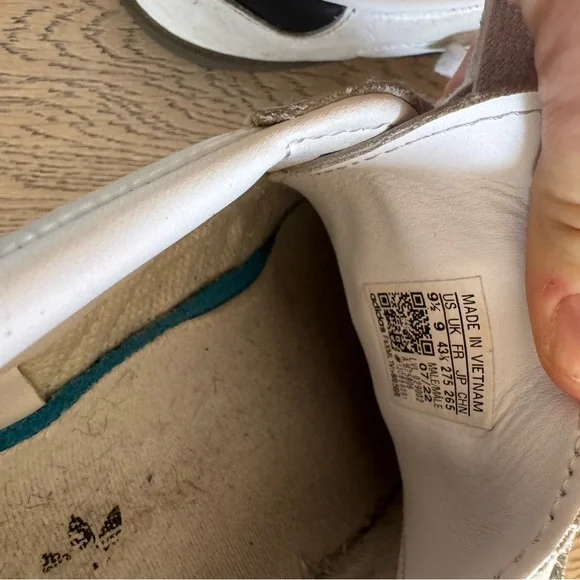 Adidas Samba White Leather Sneakers - Picture 4 of 5